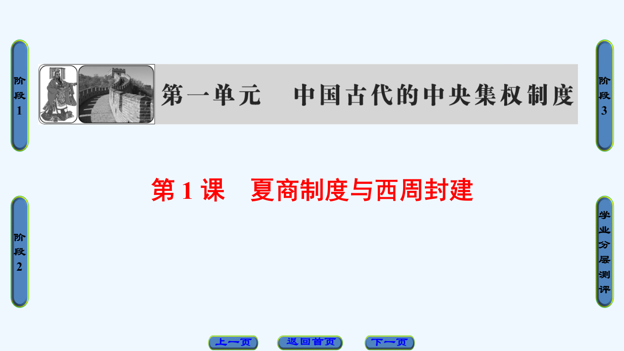 【课堂新坐标】历史岳麓必修一课件：第1单元