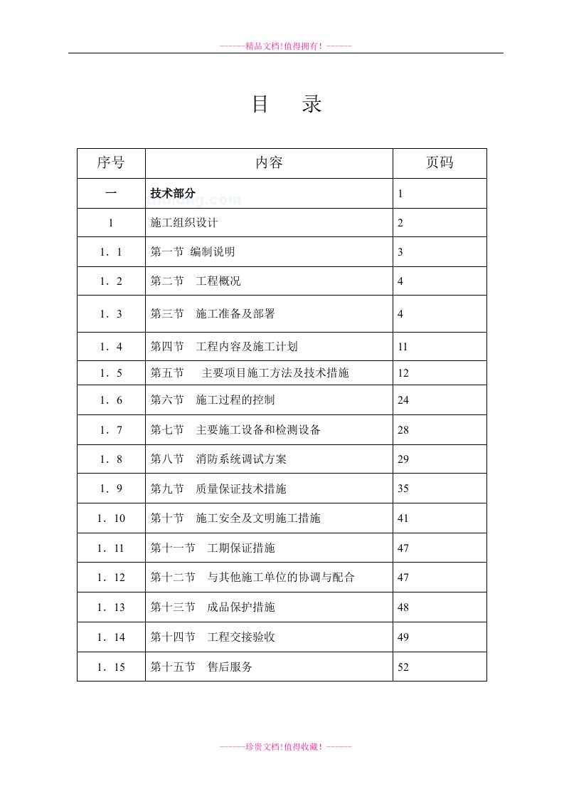 元征研发中心办公楼消防工程施工组织设计(1)