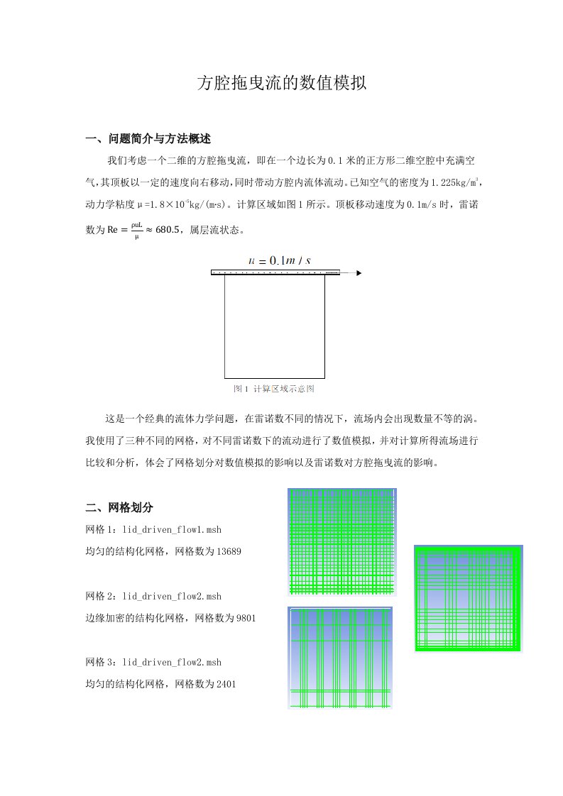 方腔拖曳流