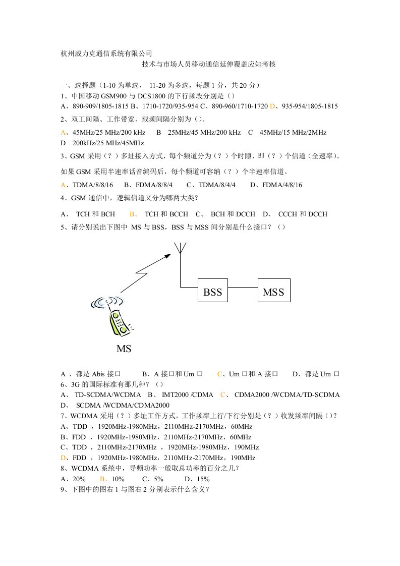 杭州威力克通信系统有限公司应知