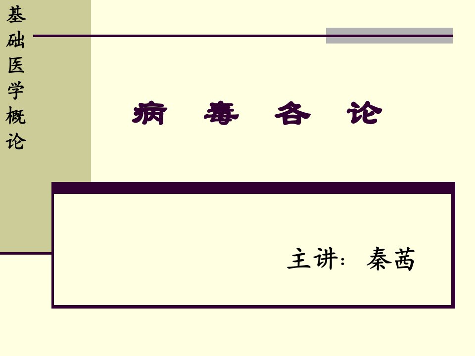 基础医学概论复习课件5病毒各论