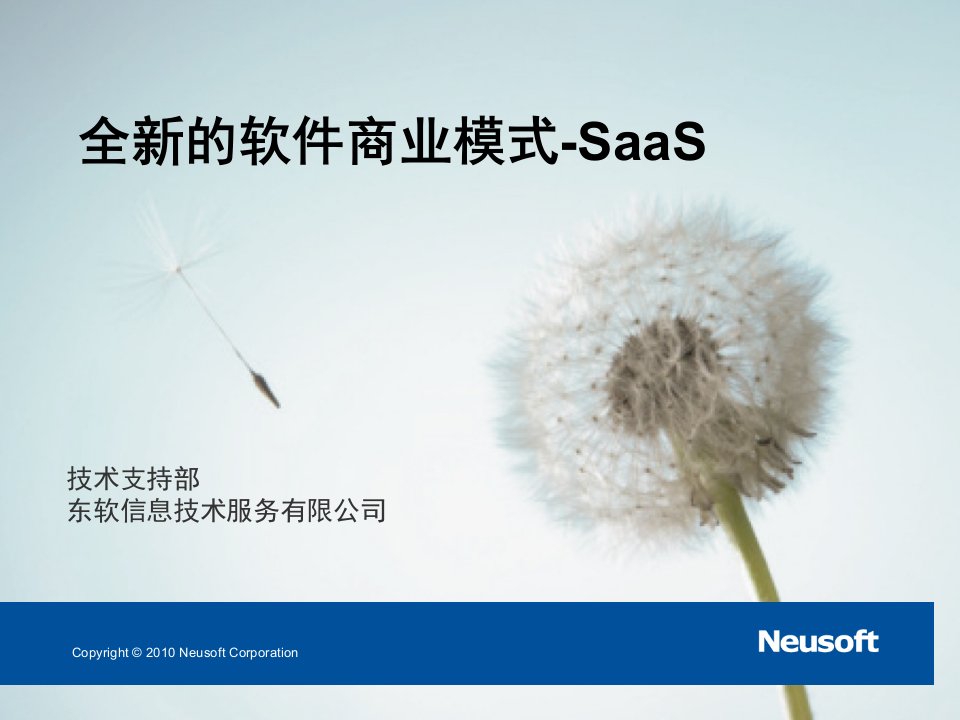 东软SaaS业务介绍