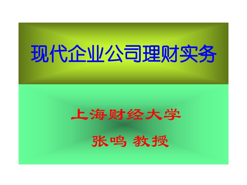 rwtAAA现代企业公司理财实务-ppt126