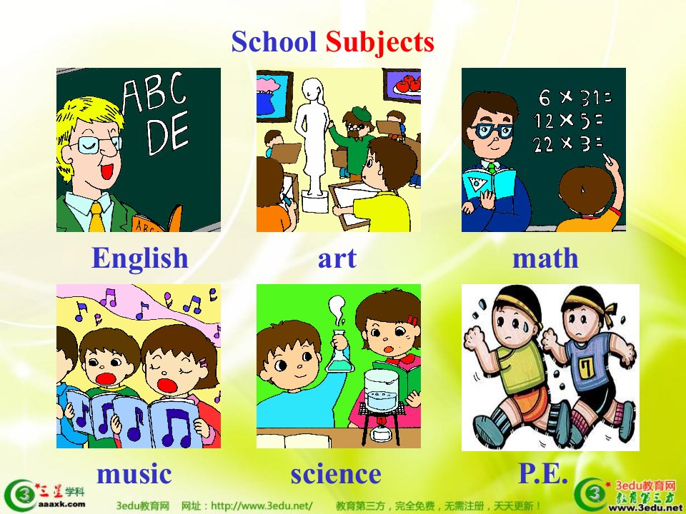 七年级英语Myfavoritesubjectisscience课件