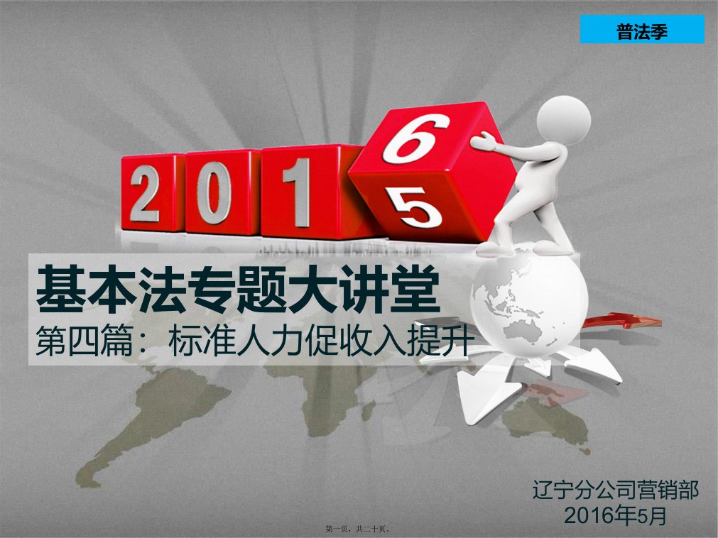 4、辽宁基本法大讲堂第四篇：标准人力促收入提升(1)