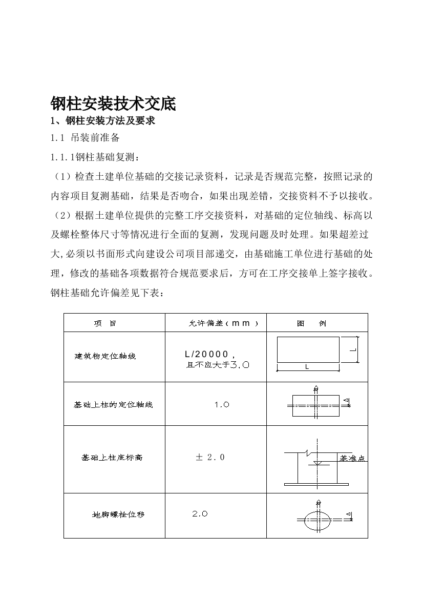 山西文水海威100吨转炉炼钢低跨钢柱技巧交底