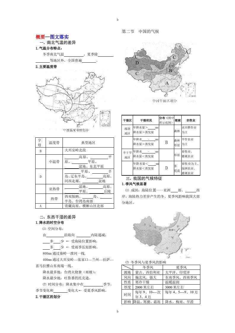 区域地理中国的气候