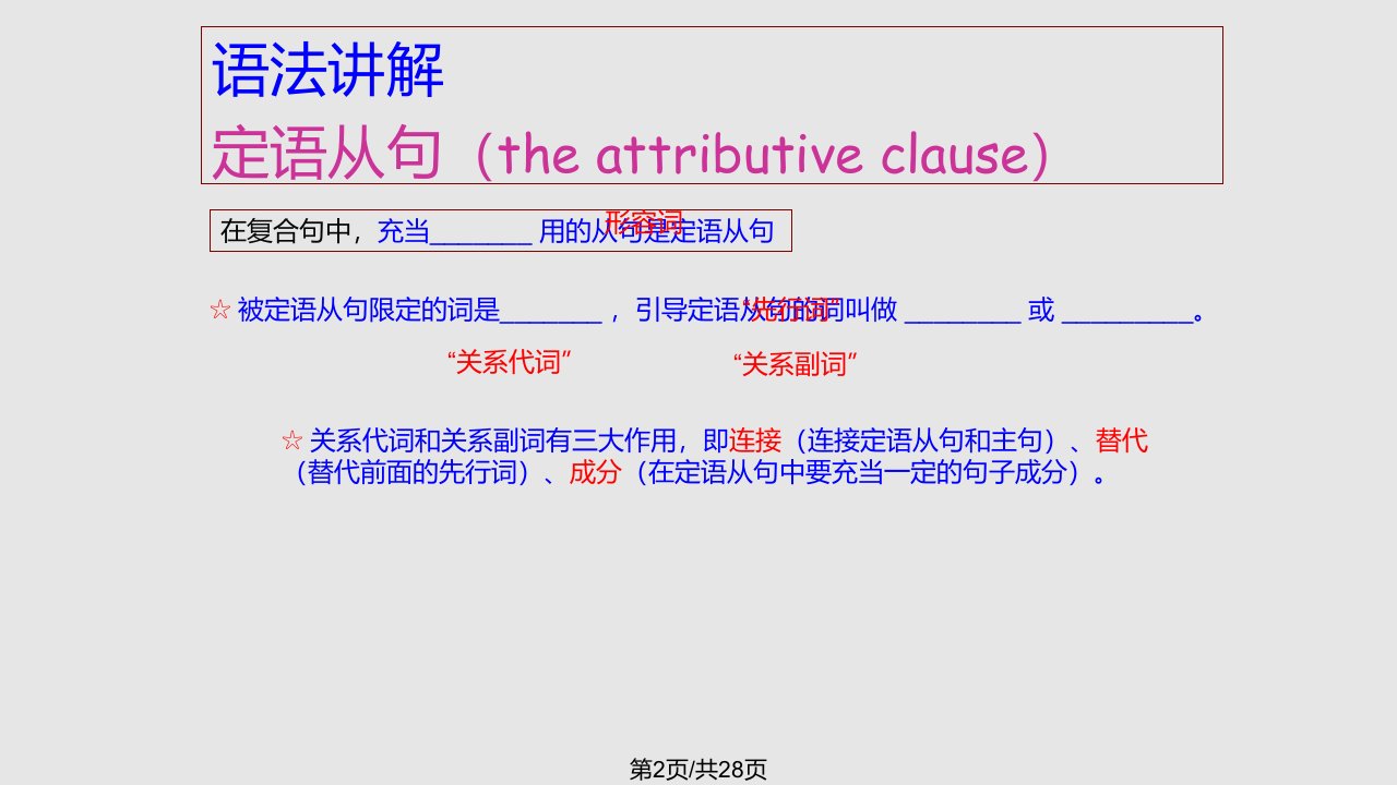 UnitEarthquakes定语从句公开课