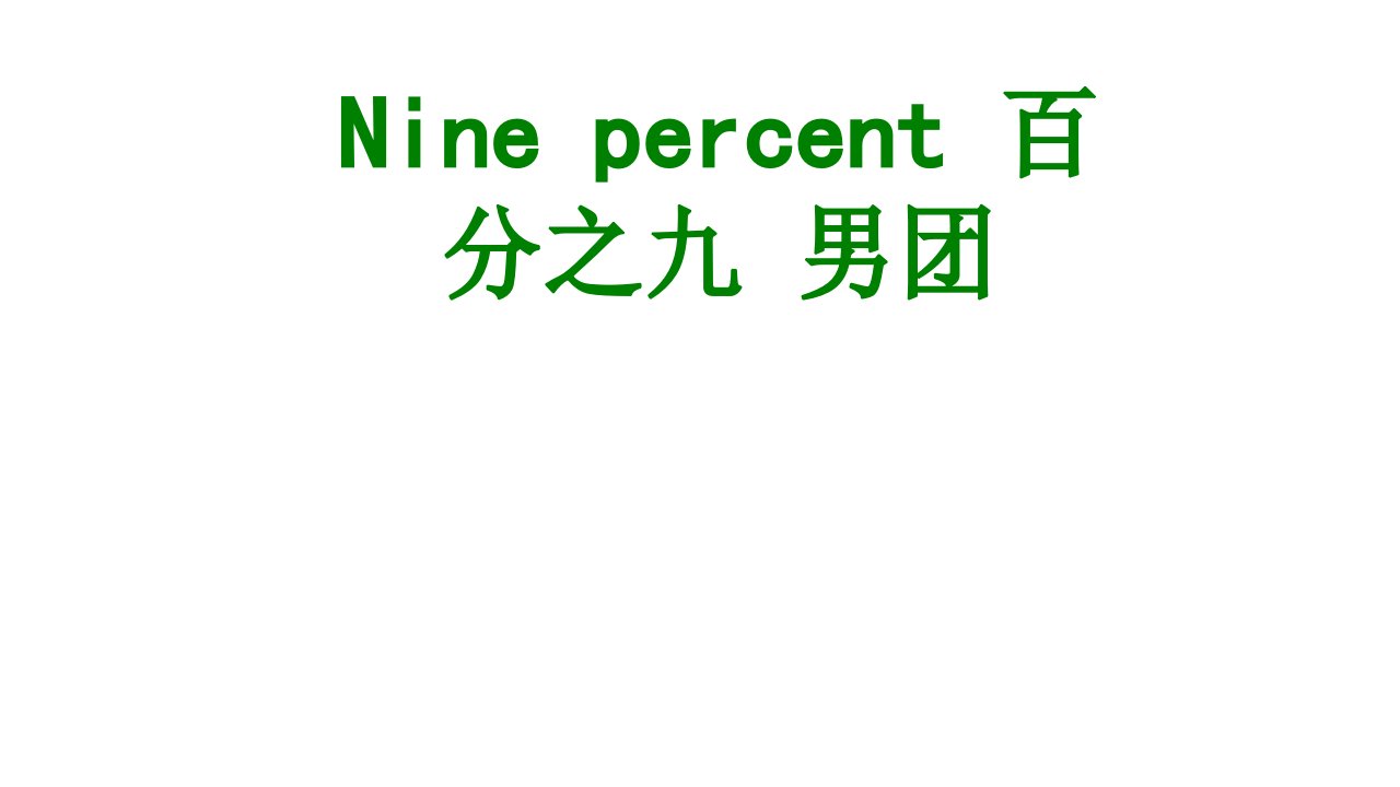 Ninepercent百分之九男团-PPT课件