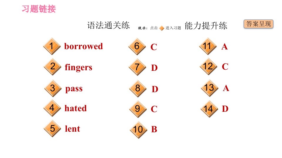 人教版八年级下册英语课件Unit3课时3SectionAGrammarFocus4c1