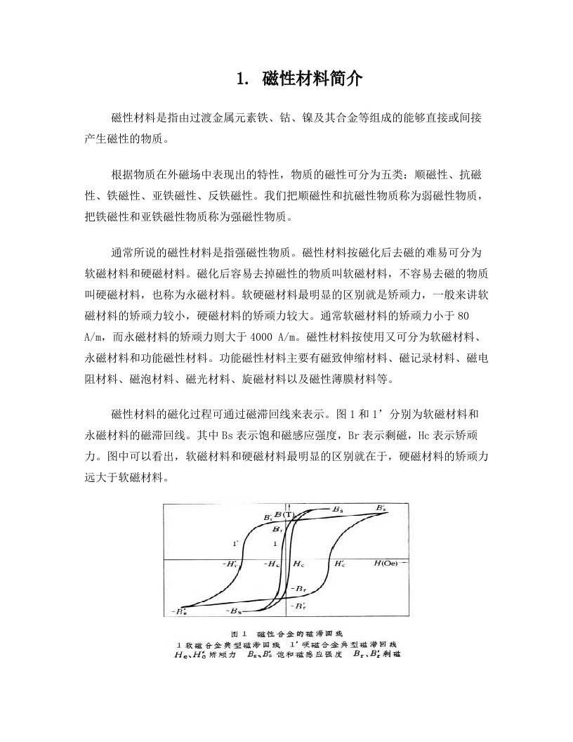 磁材基础知识简介