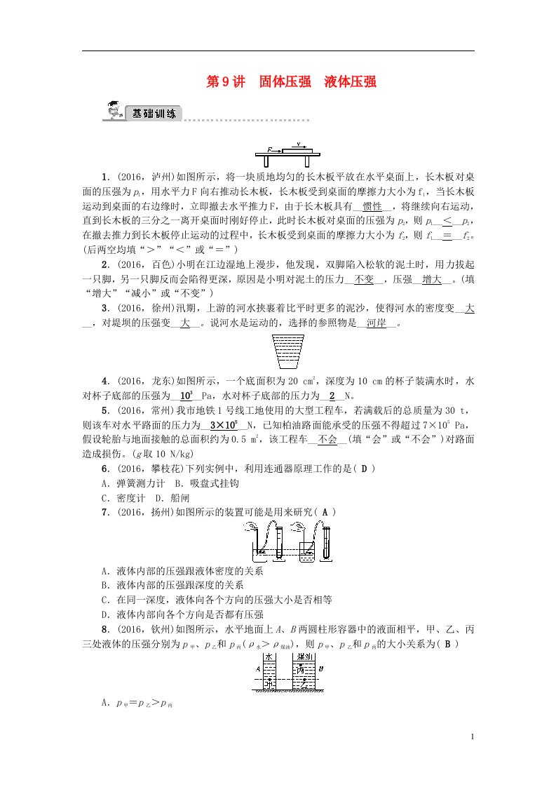 中考物理总复习