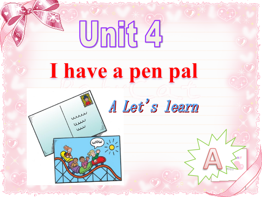 小学英语六年级上册Unit4-I-have-a-pen-pal-Part-A-Let27s-learnppt课件