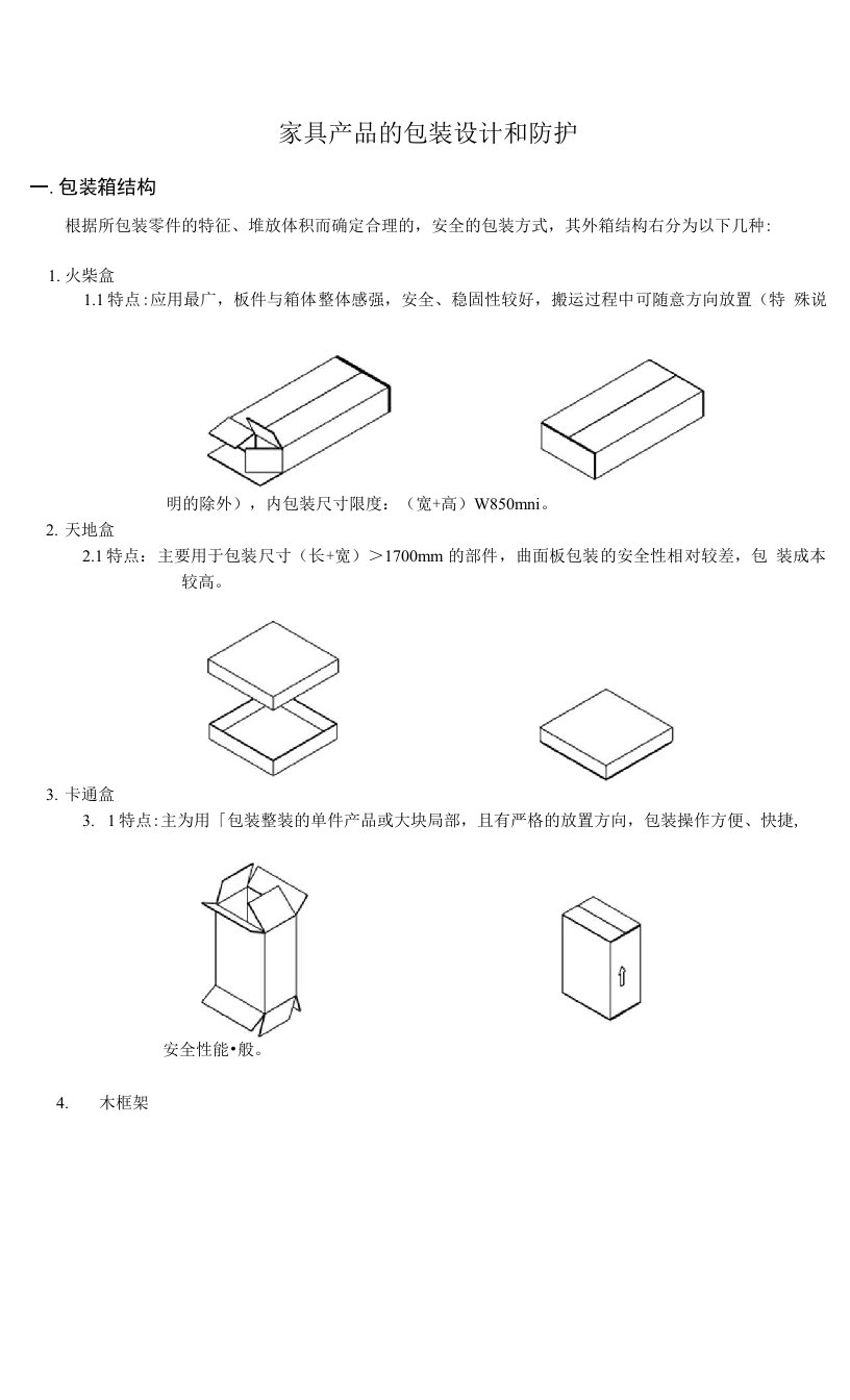 家具产品的包装设计和防护