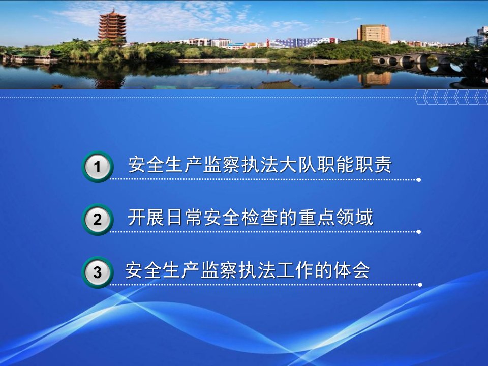 最新安监执法大队工作交流汇报渝北PPT课件