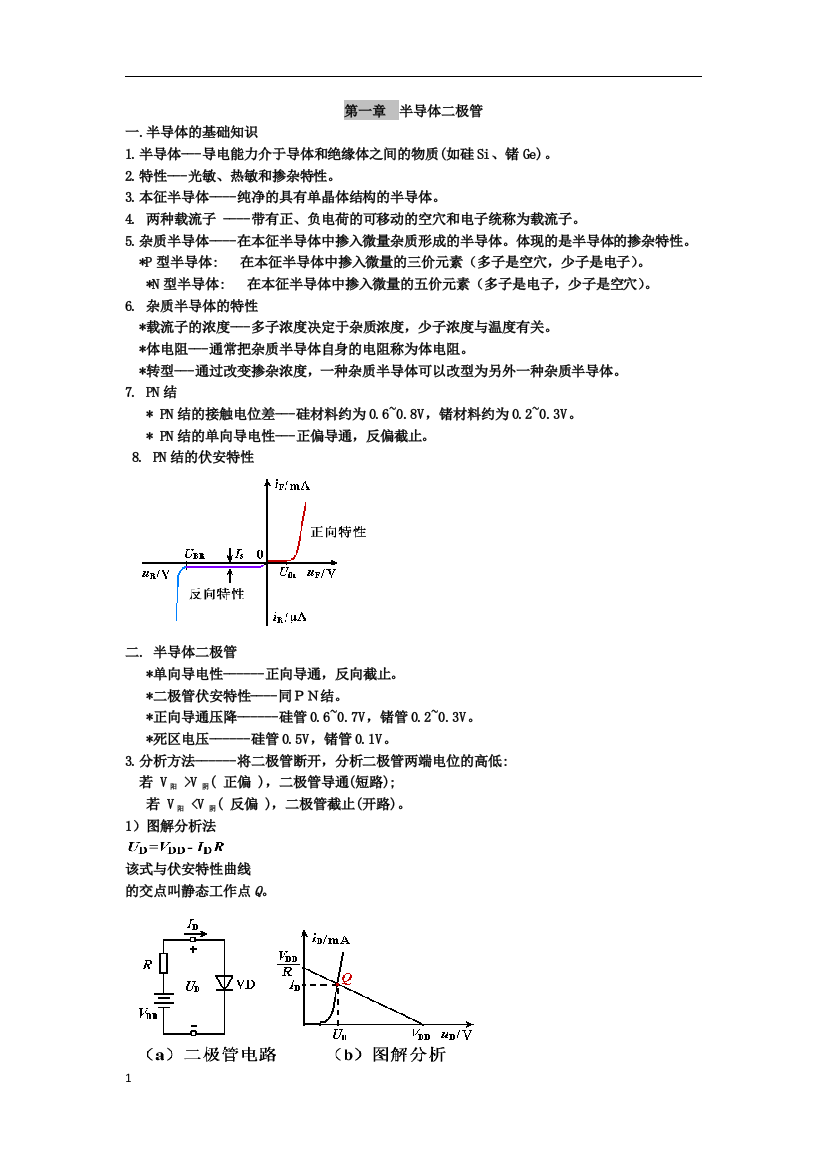 (完整版)模电总结复习资料