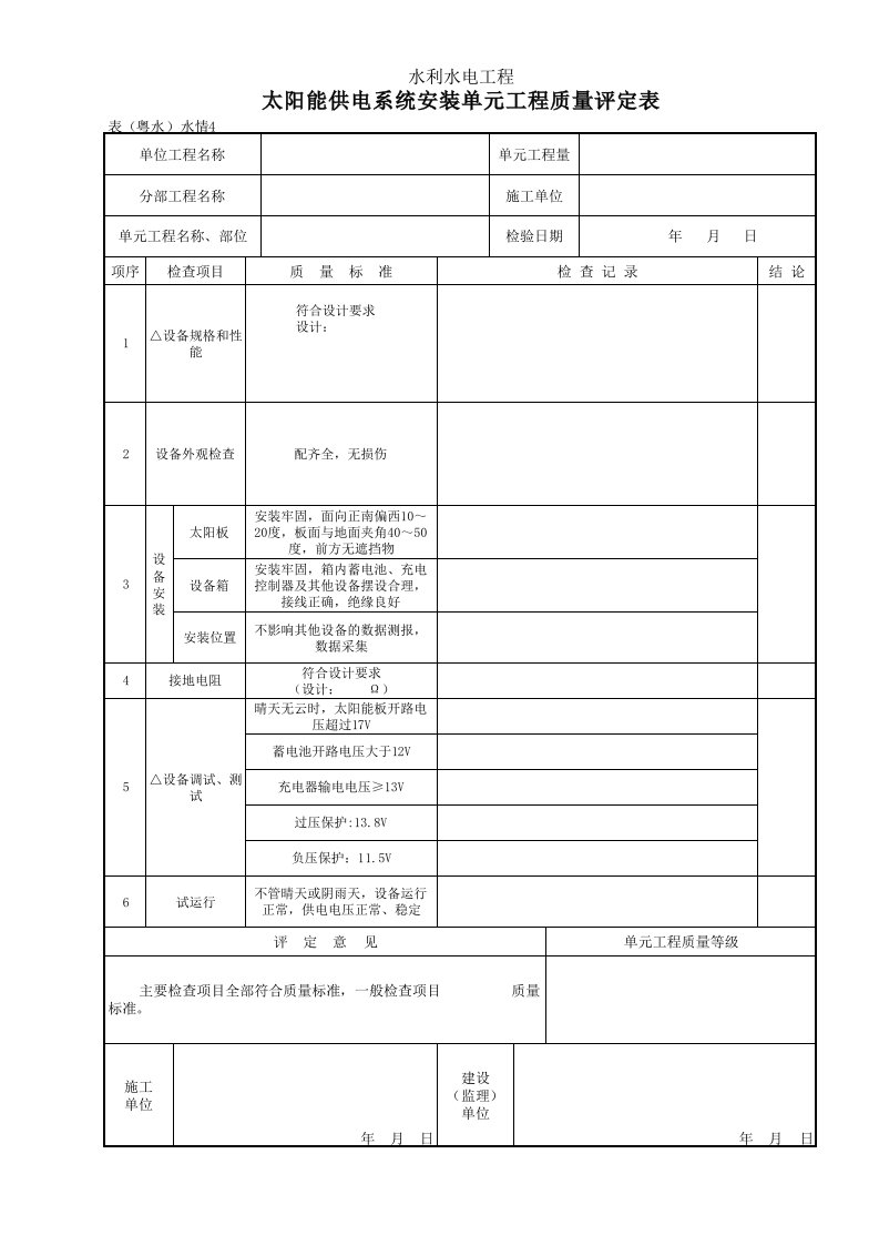 表（粤水）水情4