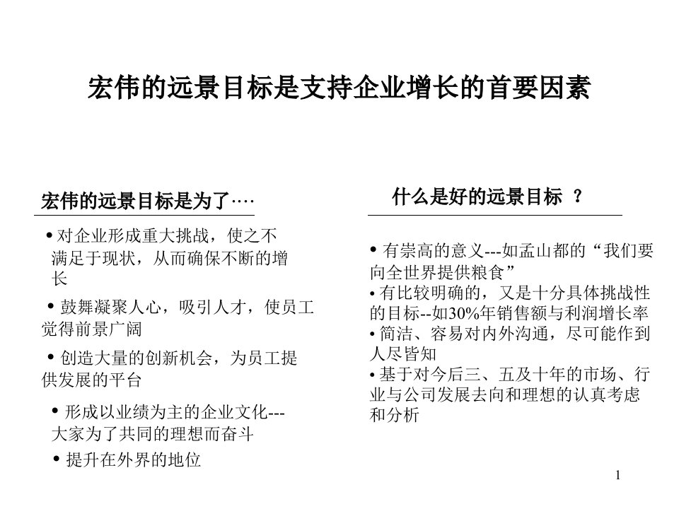 企业整体战略远景目标麦肯锡咨询