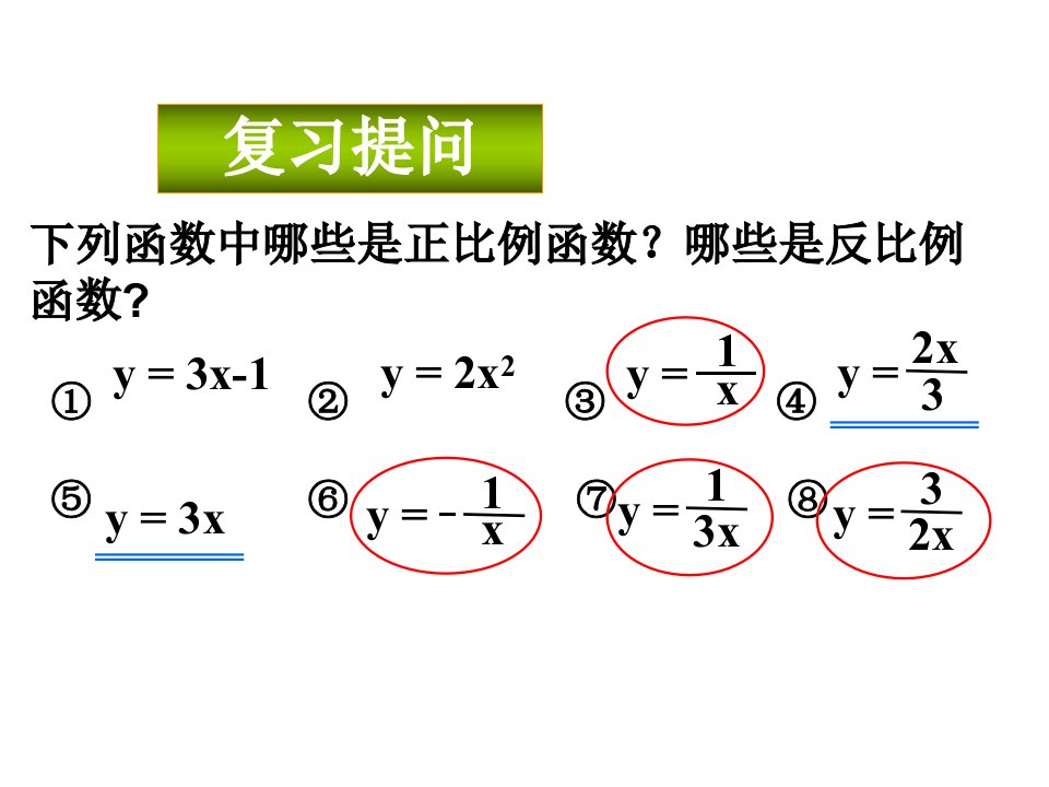 173反比例函数总复习两个课时