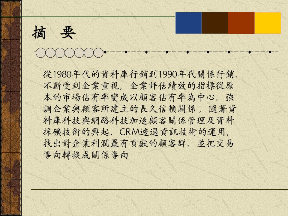 信息化BI客户关系管理和获利绩效评估