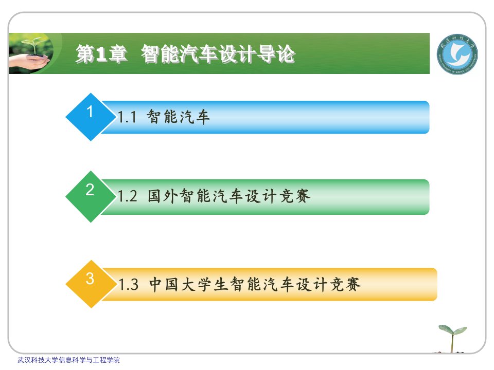 最新大学生智能汽车设计PPT课件