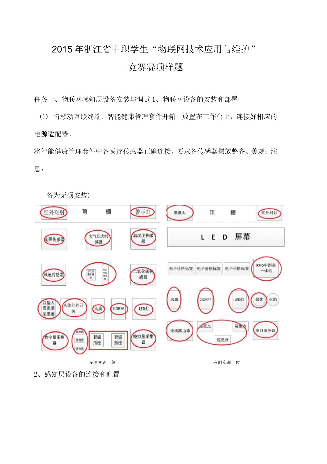 任务物联网感知层设备安装与调试