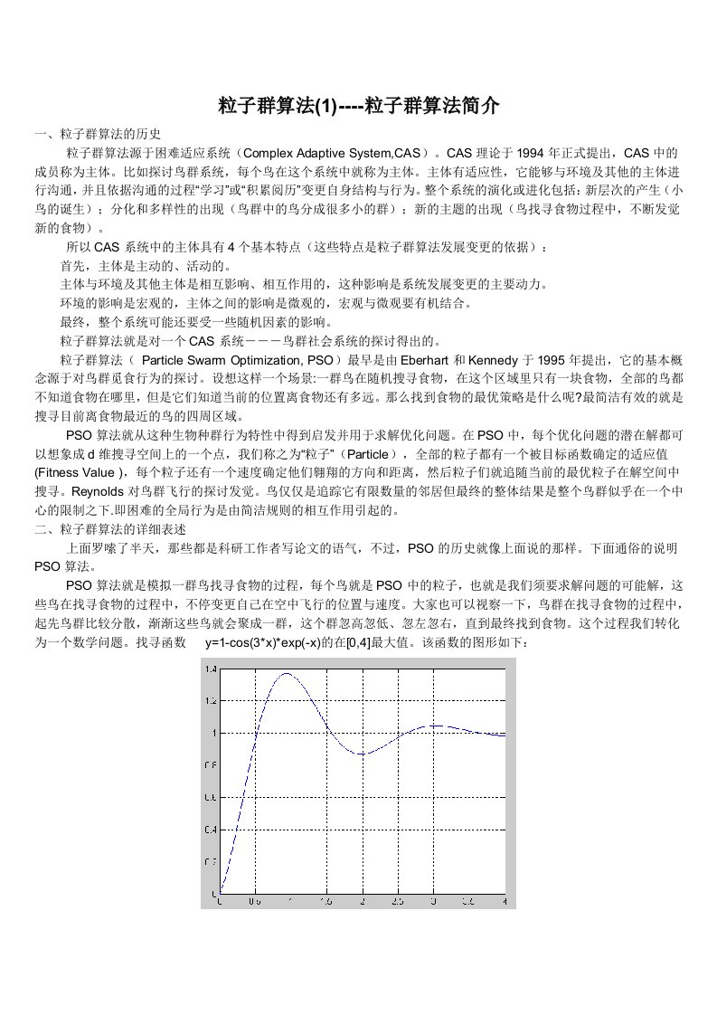 粒子群算法matlab代码