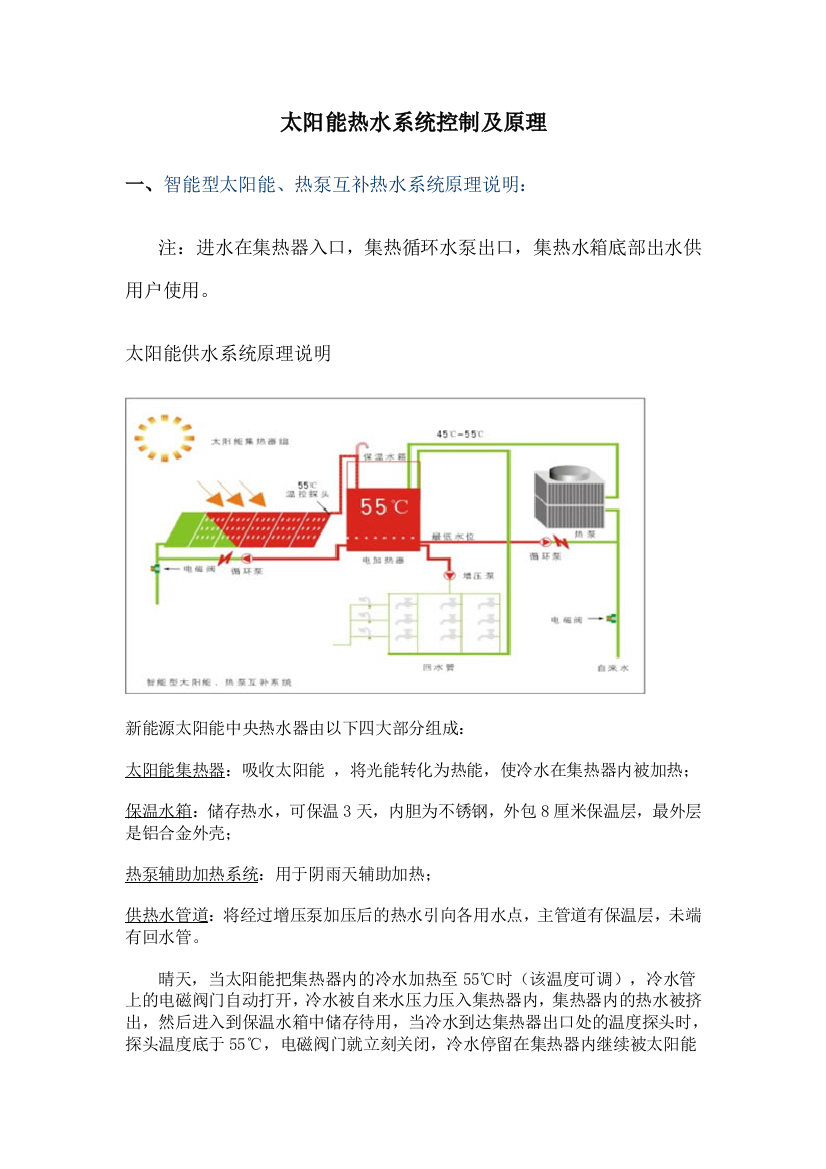 太阳能热水系统控制及原理资料