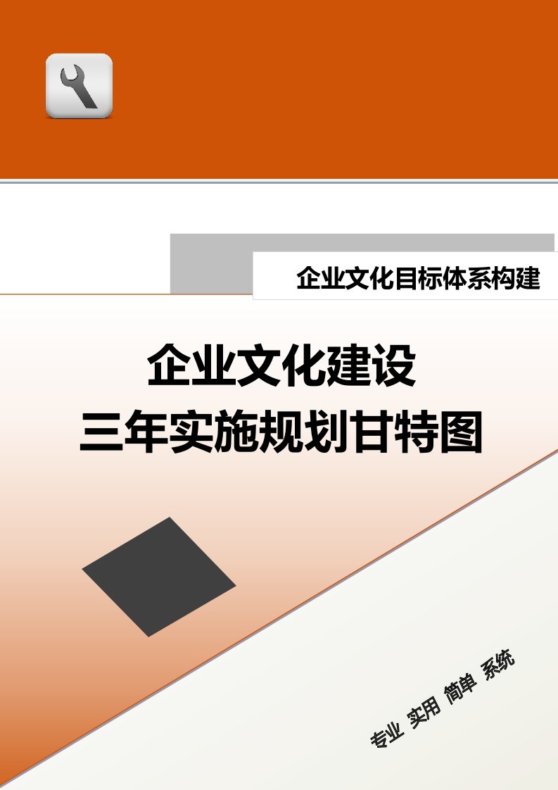 精品文档-02目标体系构建企业文化建设三年实施规划甘特图