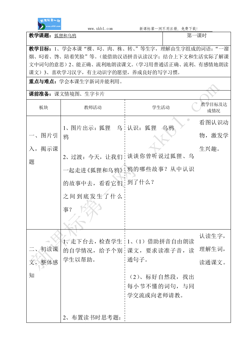 【小学中学教育精选】狐狸和乌鸦1