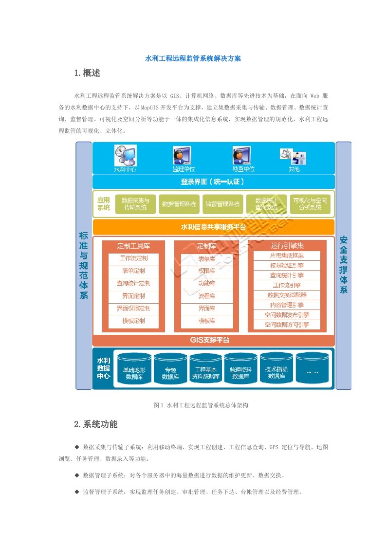 水利工程远程监管系统解决方案