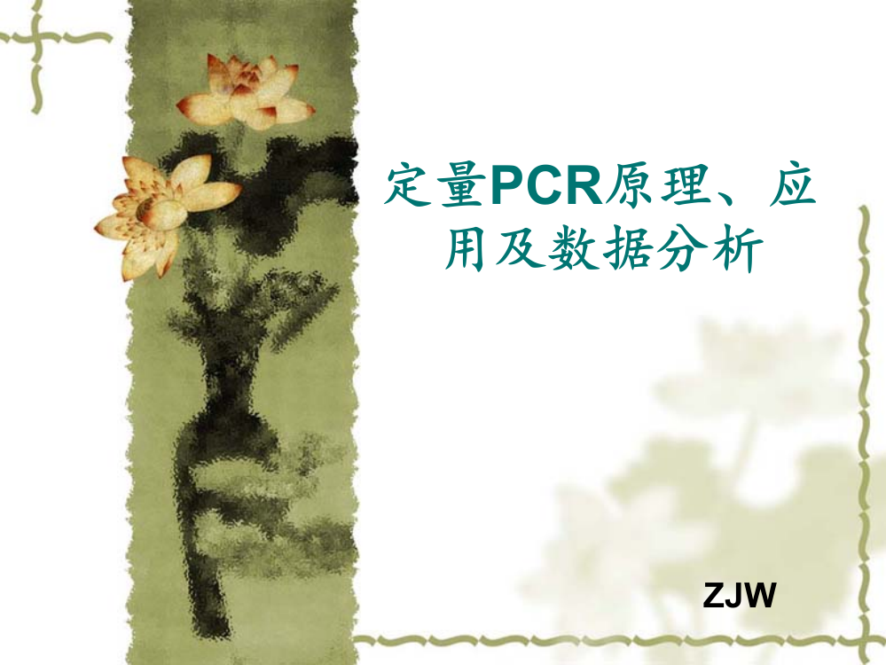 定量PCR方法及数据分析