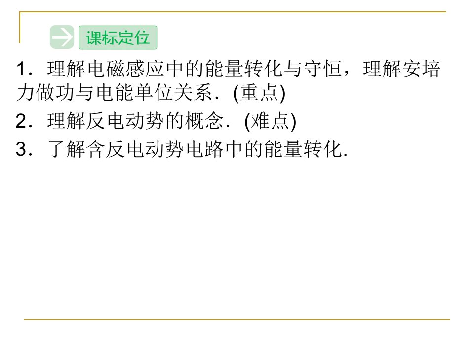 电磁感应中的能量转化与守恒课件ppt