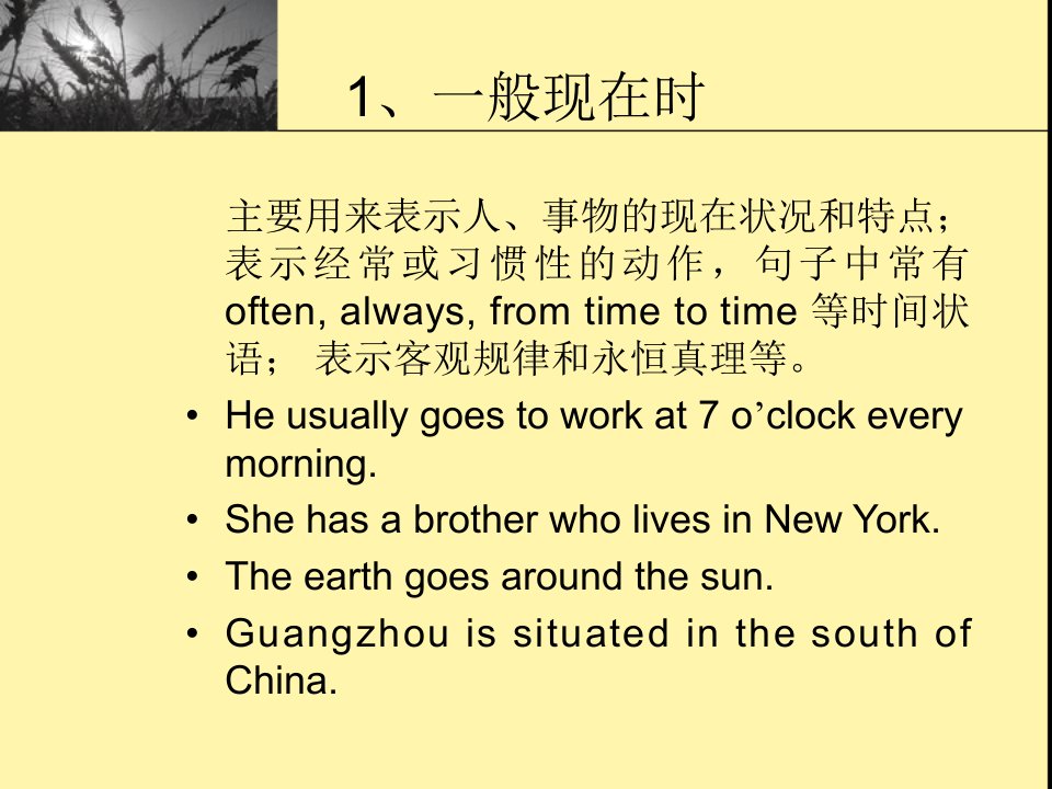 3英语专业四级词汇语法辅导时态代词情态动词形容词副词句子成分