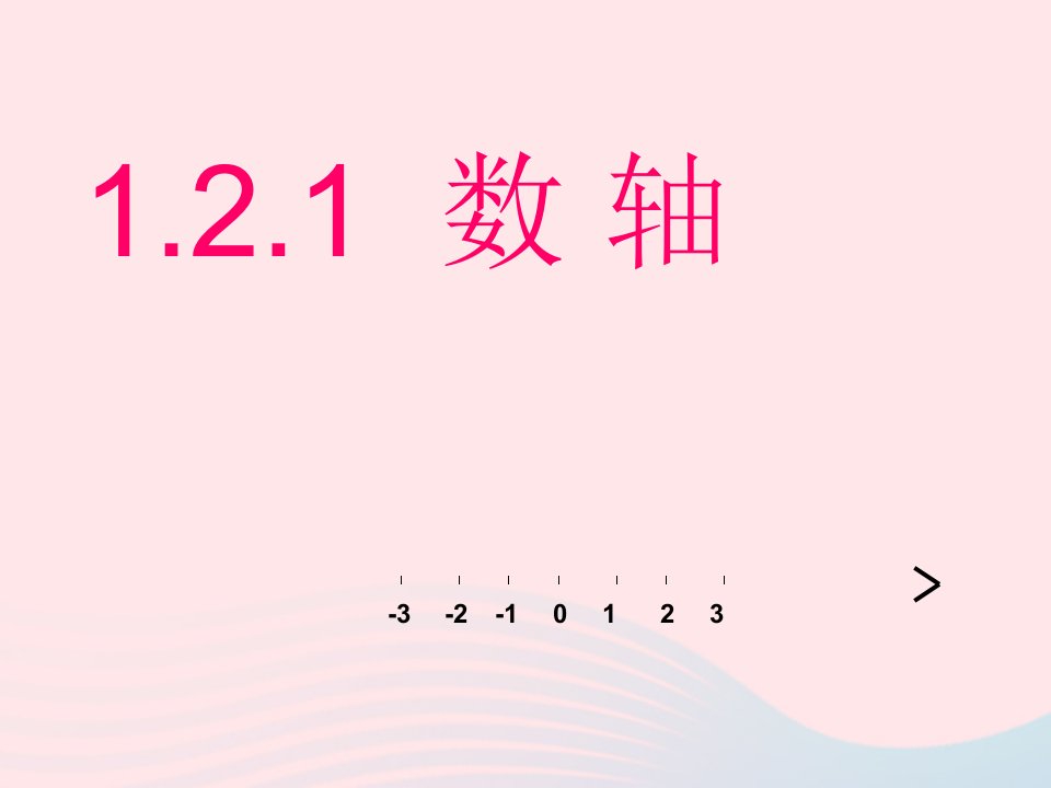 七年级数学上册第1章有理数1.2数轴相反数与绝对值1.2.1数轴课件新版湘教版