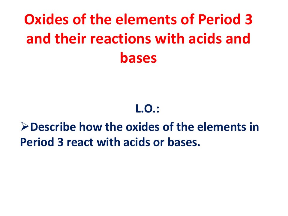 Oxides