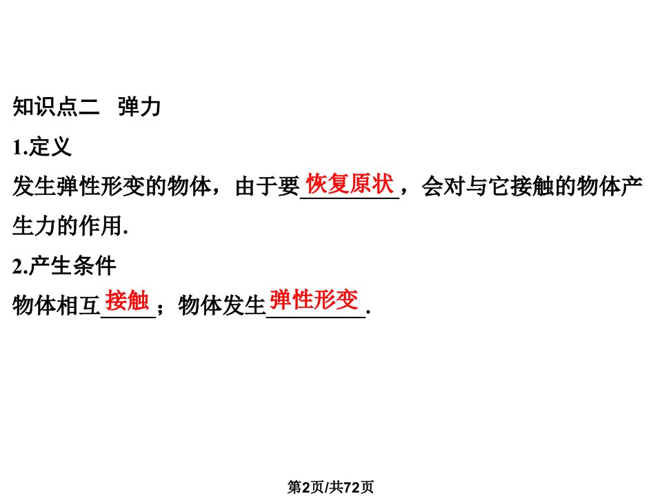 高三物理全国通用专题二相互作用