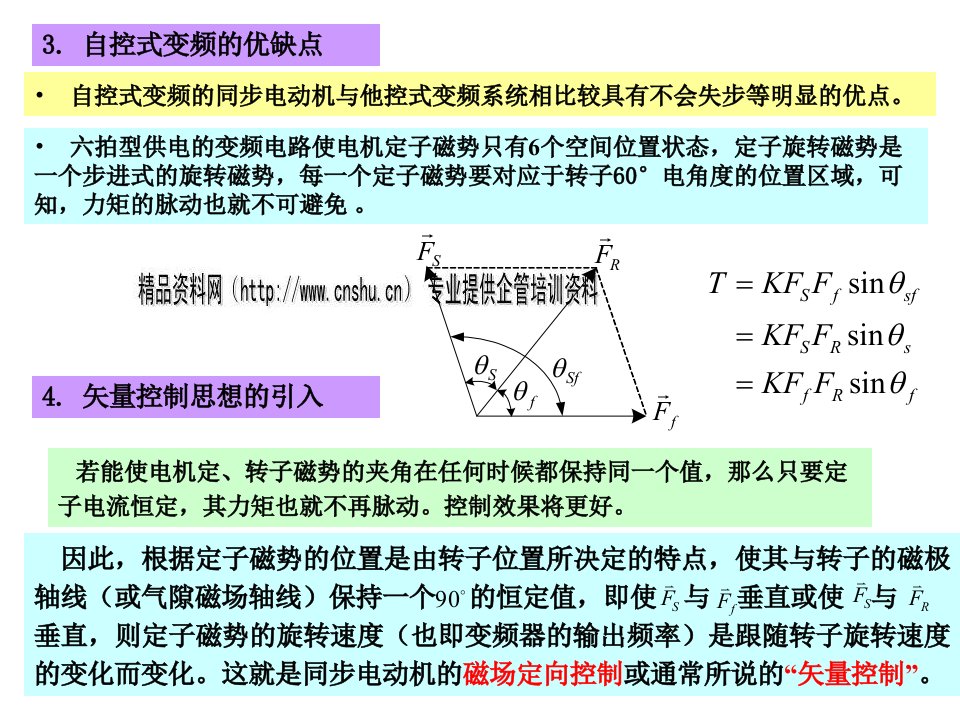 同步电动机矢量控制变频调速系统介绍