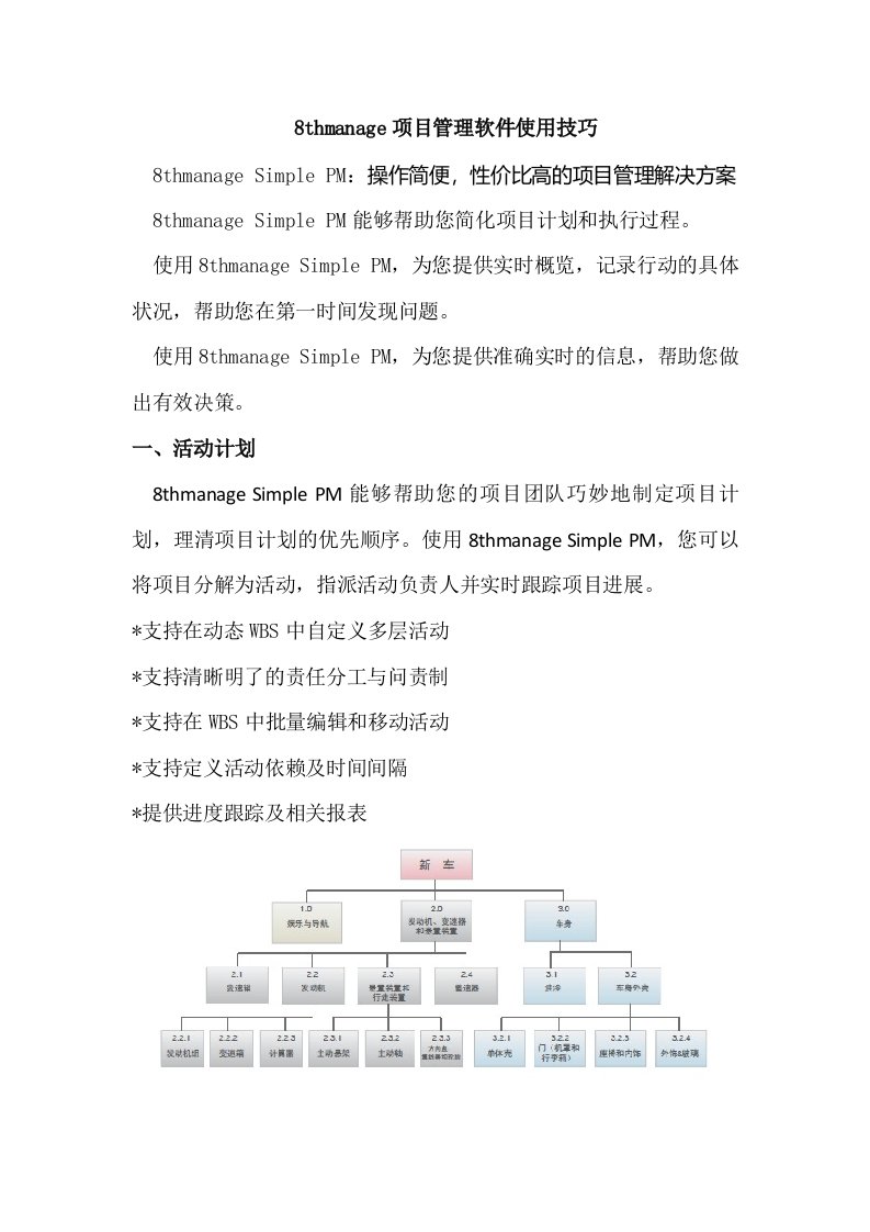 项目管理软件使用技巧