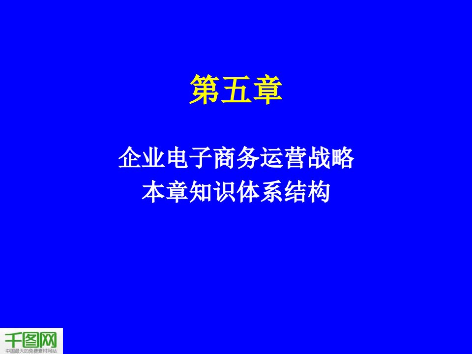 企业电子商务运营战略PPT模板