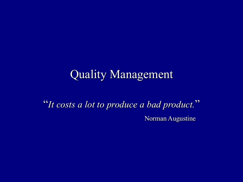 Quality-Management质量培训