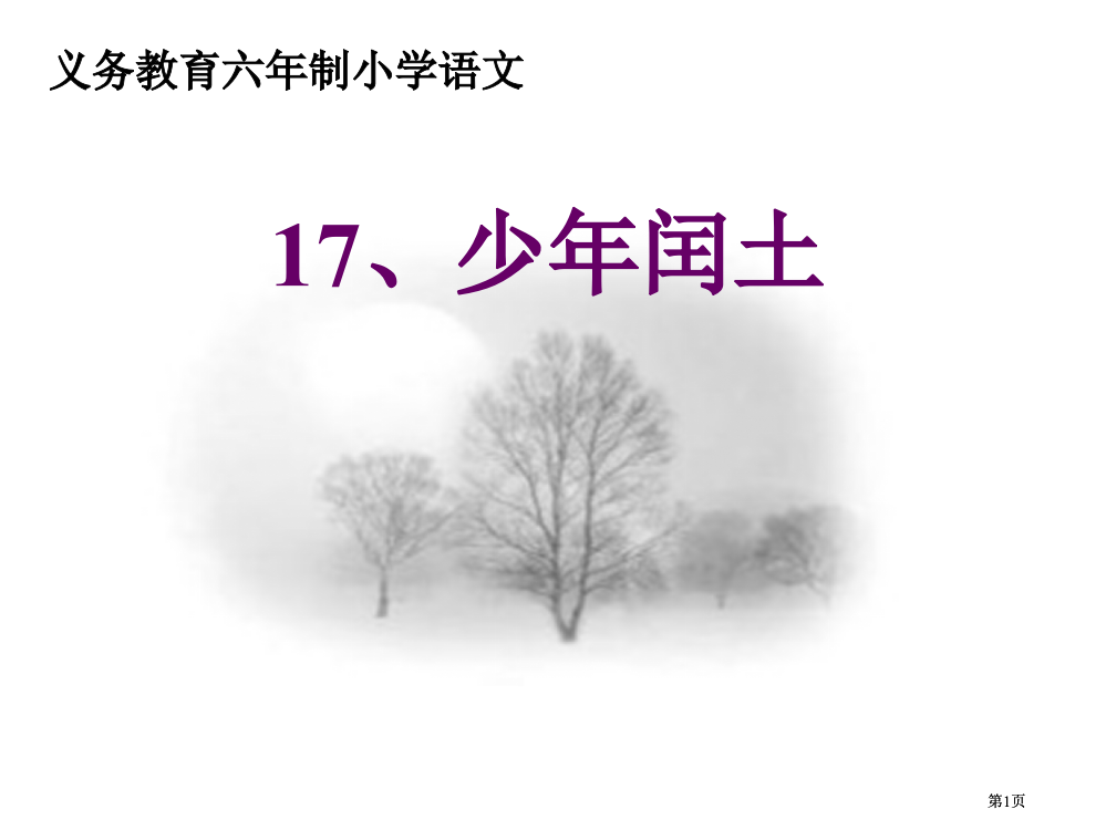 少年闰土市公开课金奖市赛课一等奖课件