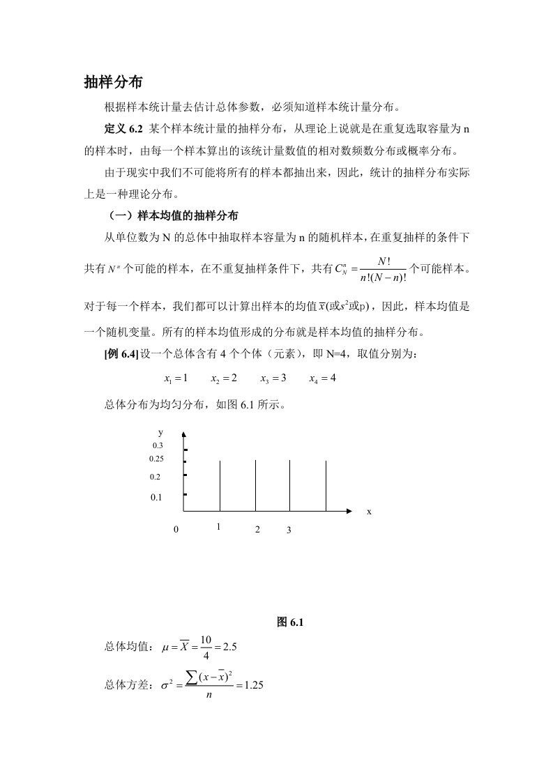 样本均值的抽样分布