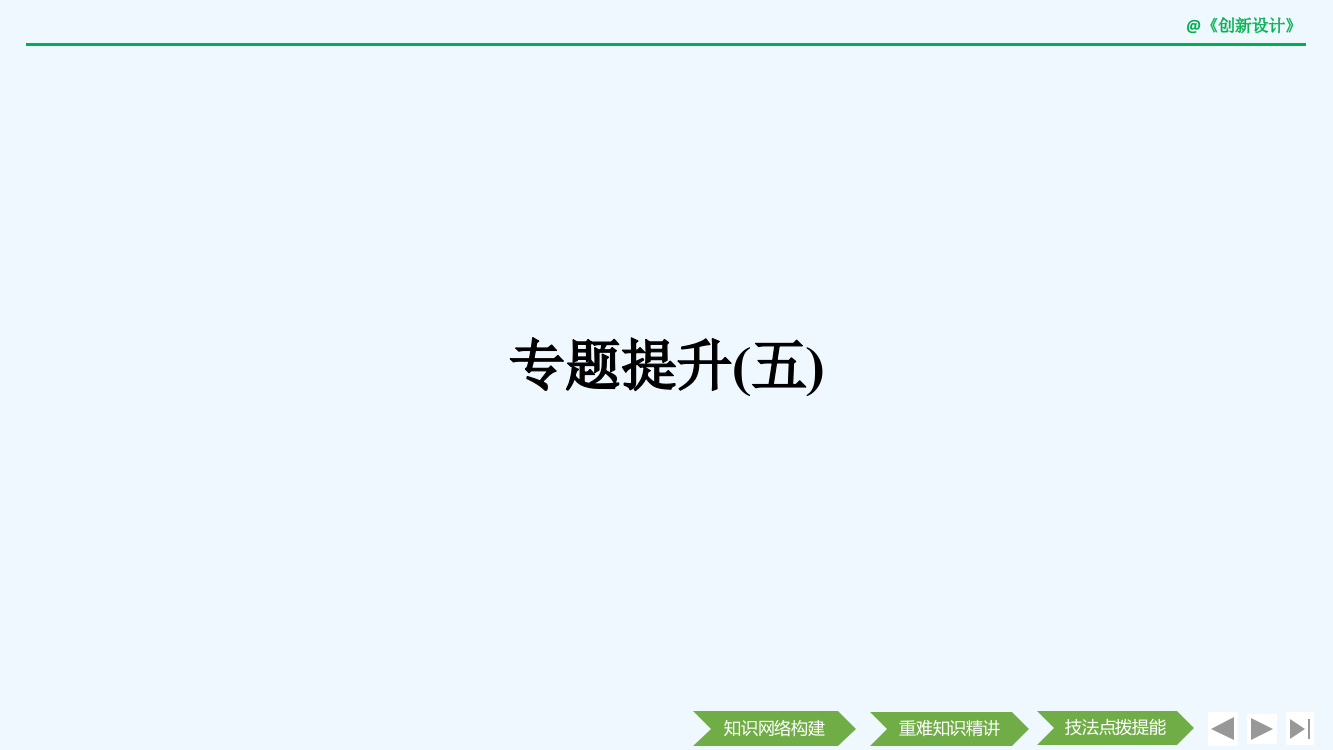 高中历史人民（浙江专用）必修二课件：专题提升（五）