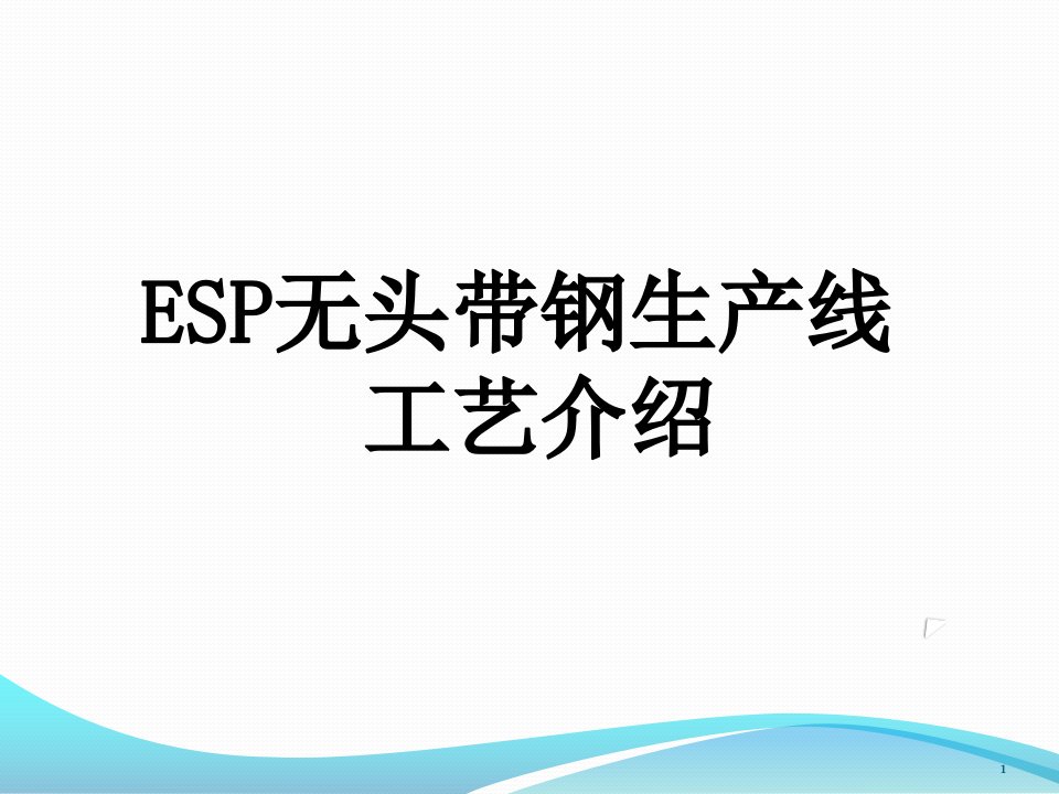 ESP无头带钢生产线工艺介绍ppt课件