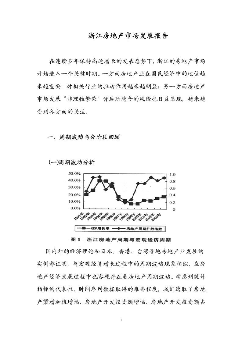 浙江房地产市场发展报告(1)