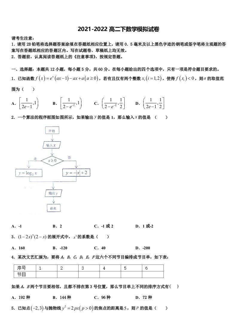 2022年陕西省西安市西安交通大学附属中学