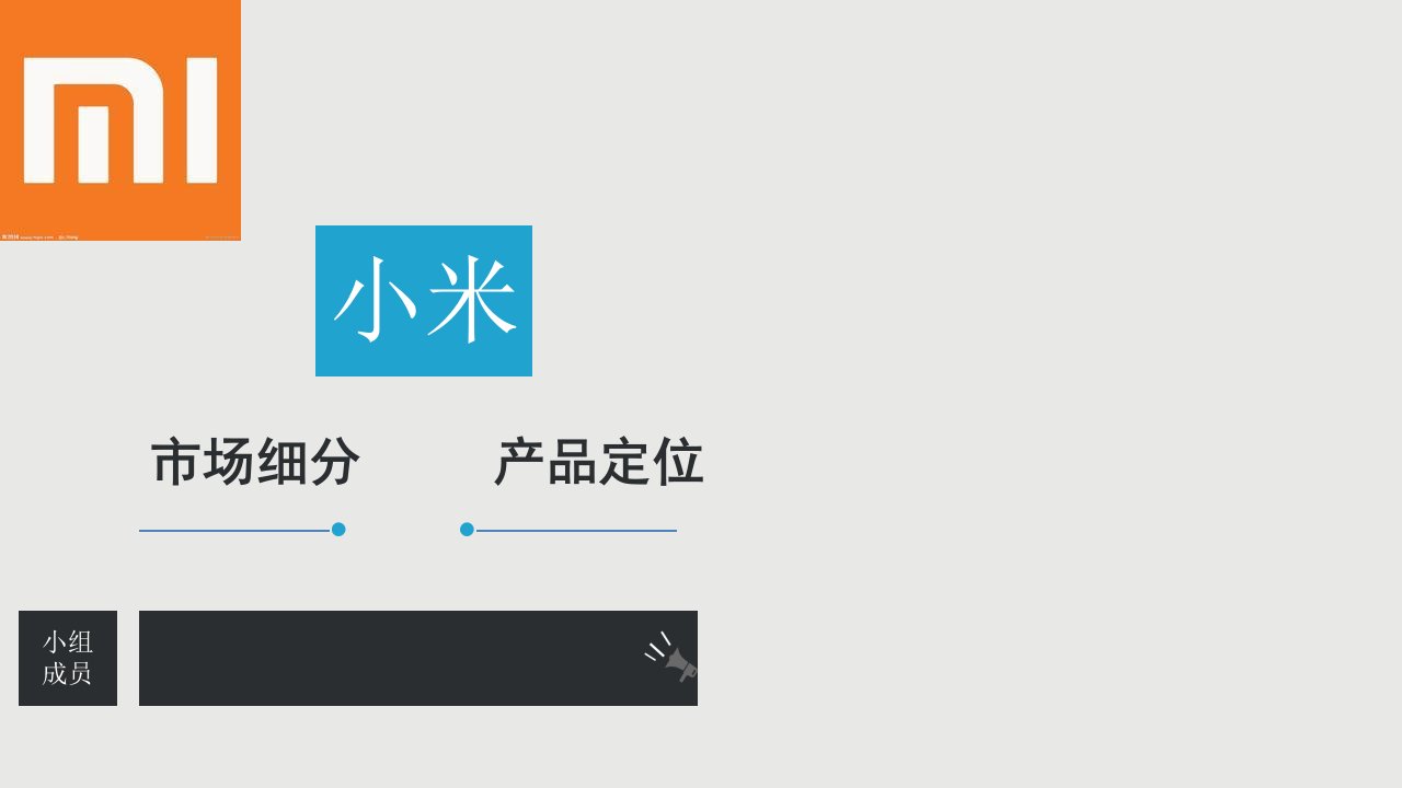小米手机市场细分和产品定位