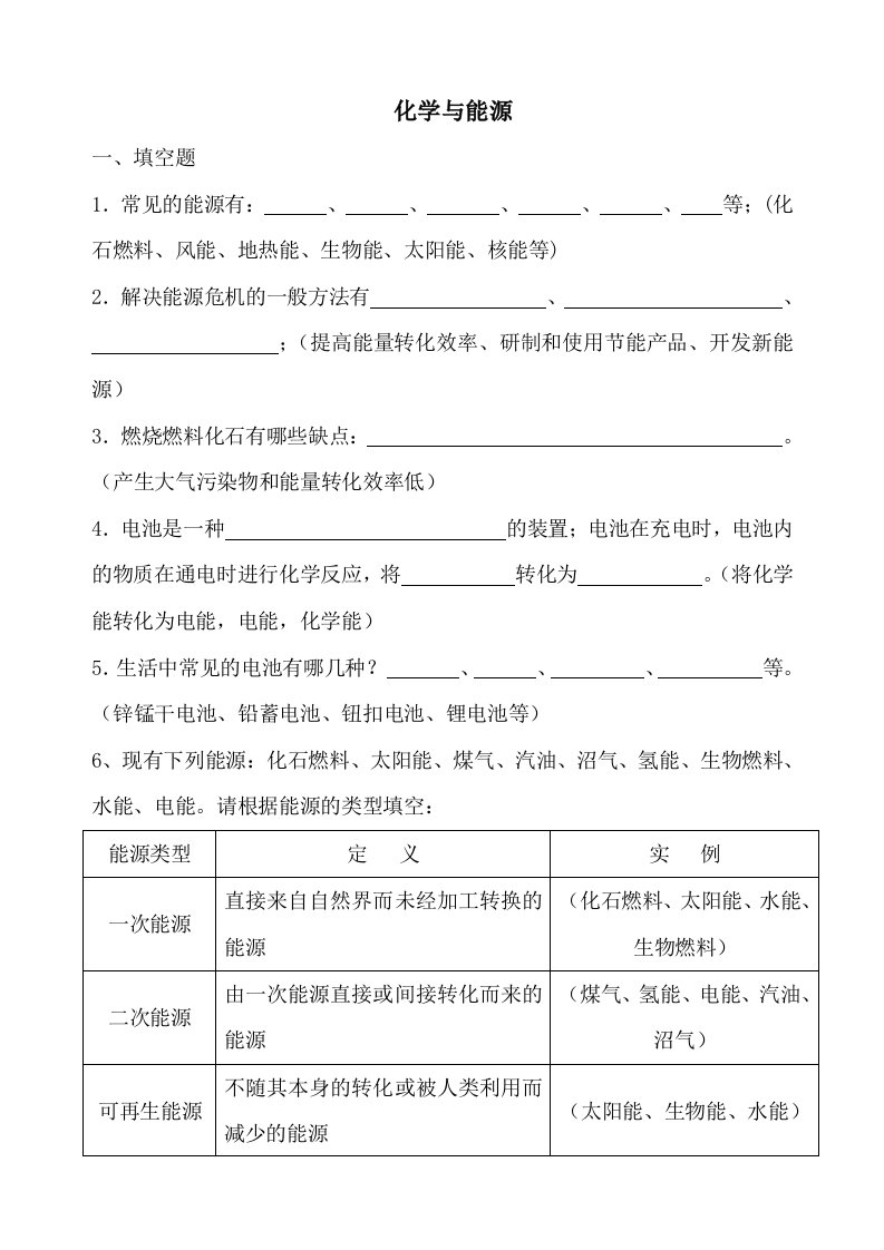 能源化工-化学与能源台州学院课程网