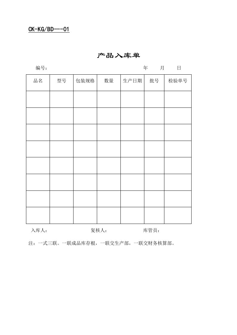 现代企业库存管理表格